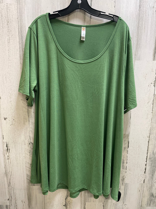 Top Short Sleeve Basic By Lularoe In Green, Size: 2x