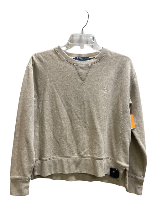 Sweatshirt Crewneck By Polo Ralph Lauren In Cream, Size: S