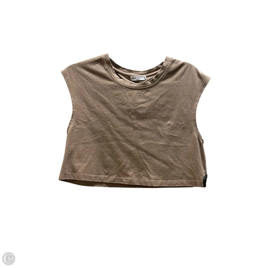 Top Sleeveless By Good American In Tan, Size: S