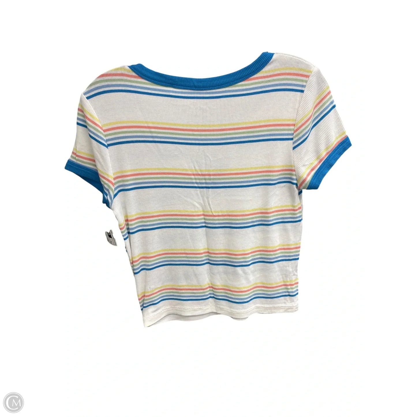 Top Short Sleeve By Pacsun In Striped Pattern, Size: M