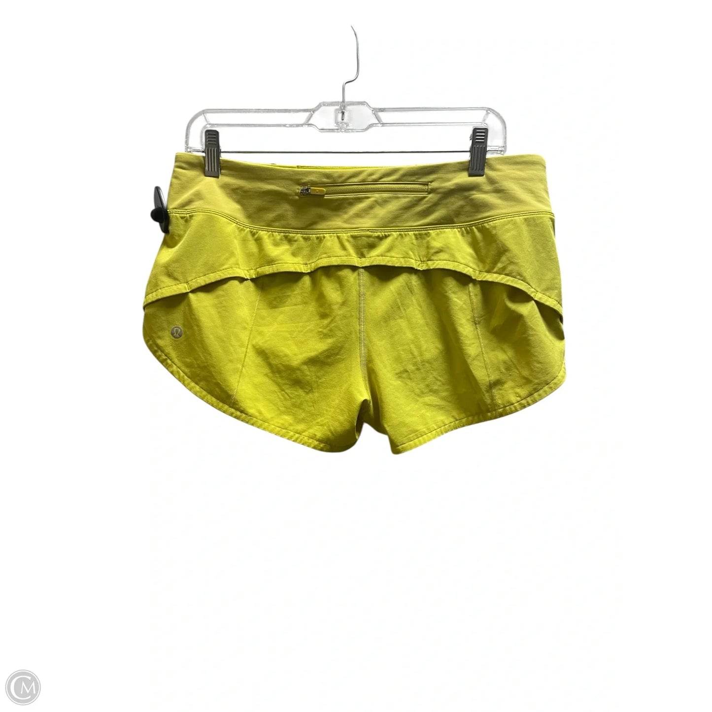 Athletic Shorts By Lululemon In Yellow, Size: 8