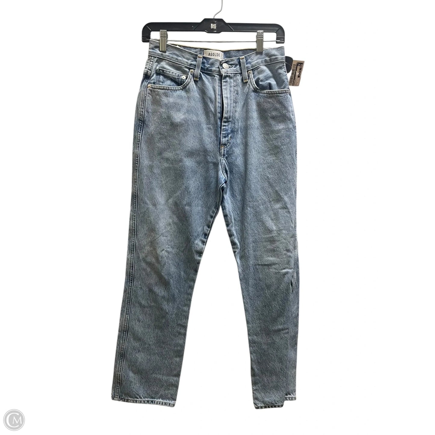 Jeans Straight By Agolde In Blue Denim, Size: 2