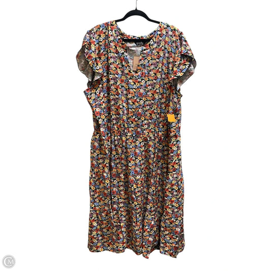 Dress Casual Short By Bloomchic In Floral Print, Size: 4x
