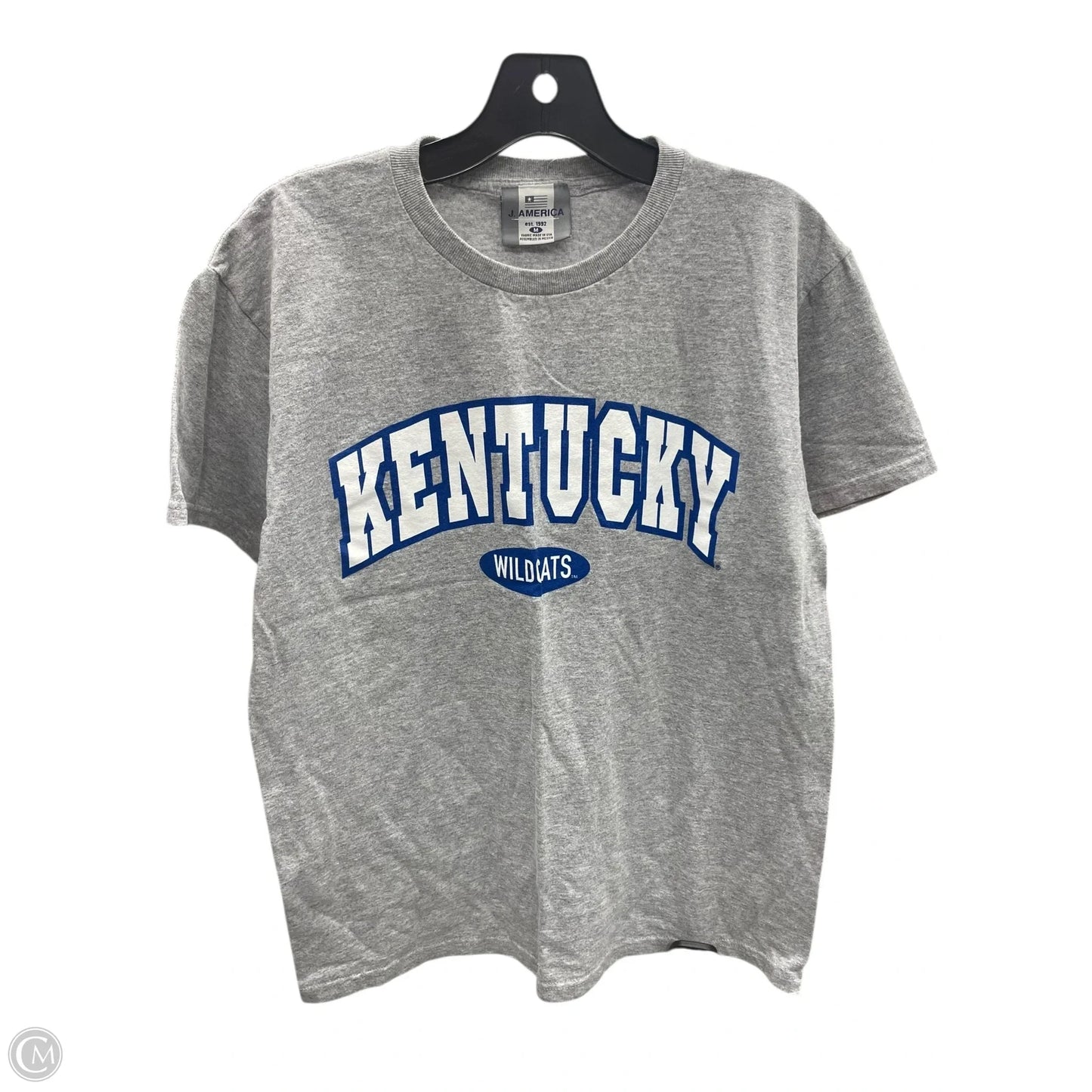 Top Short Sleeve By Clothes Mentor In Grey, Size: M