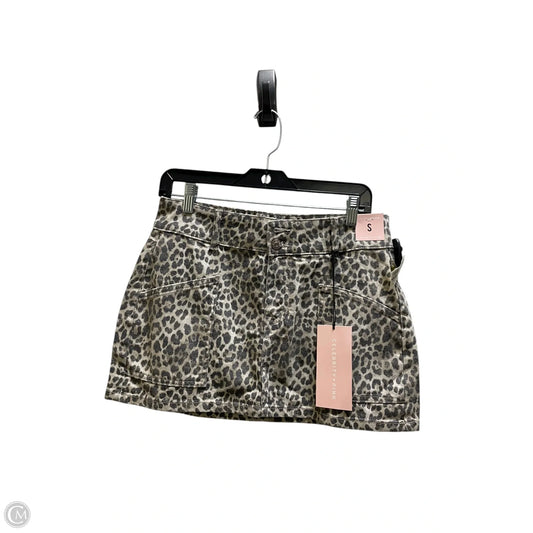 Skirt Mini & Short By Celebrity Pink In Animal Print, Size: S