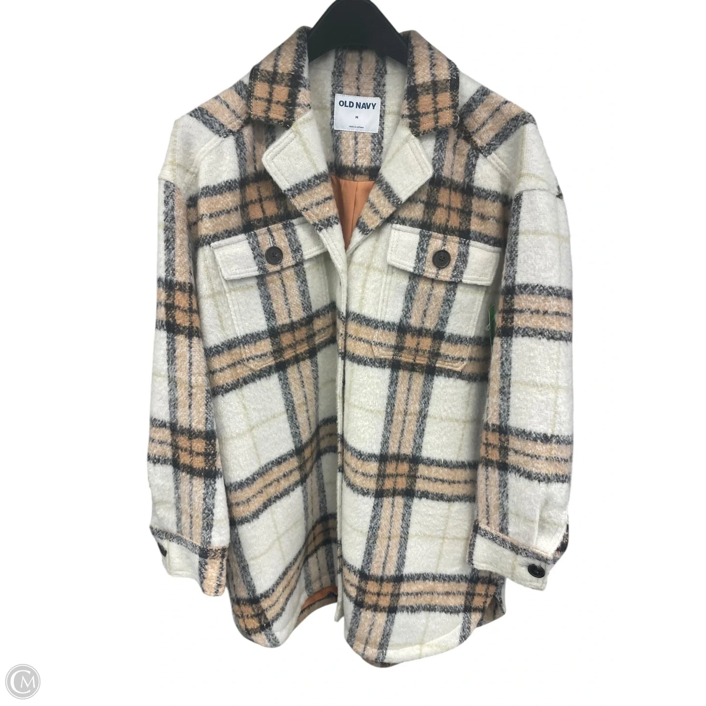 Jacket Fleece By Old Navy In Tan, Size: M