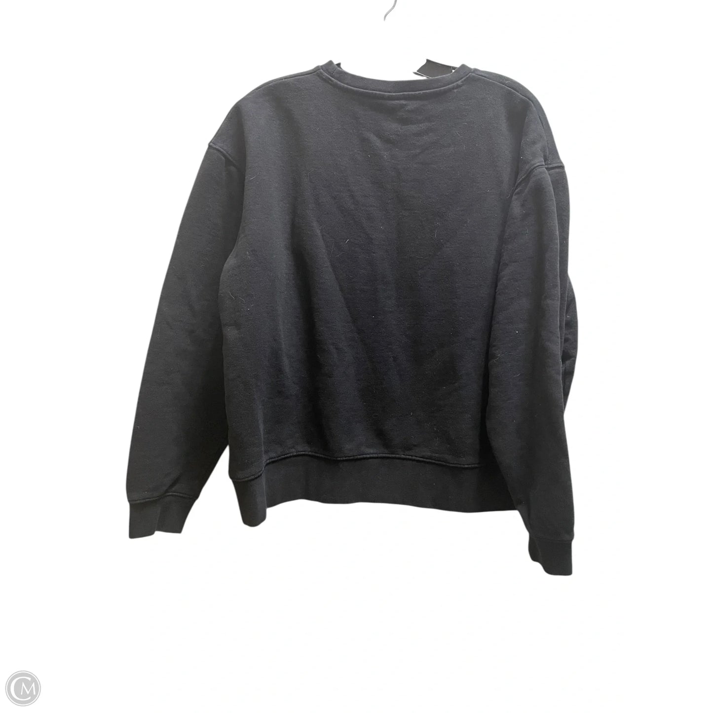 Sweatshirt Crewneck By Zara In Black, Size: L