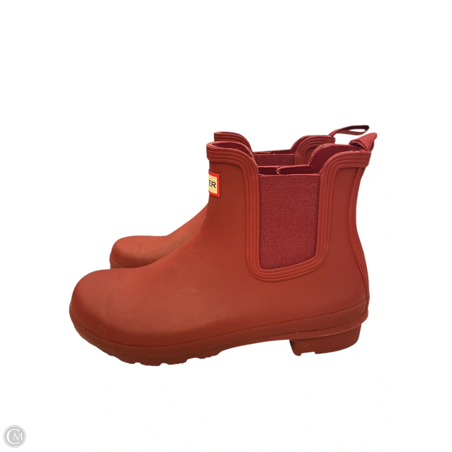 Boots Ankle Flats By Hunter In Red, Size: 9