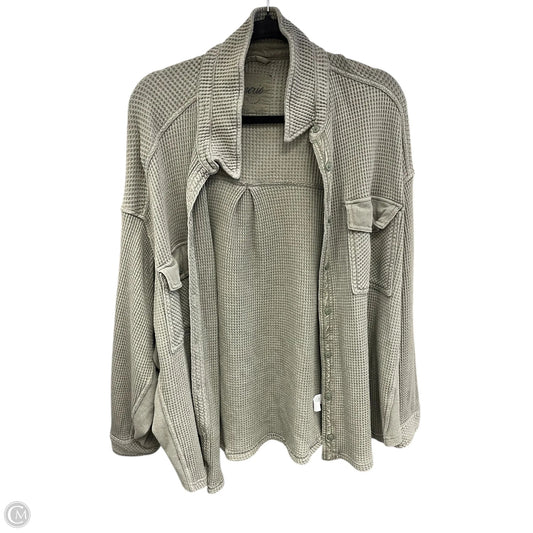 Top Long Sleeve By Aerie In Green, Size: Xl