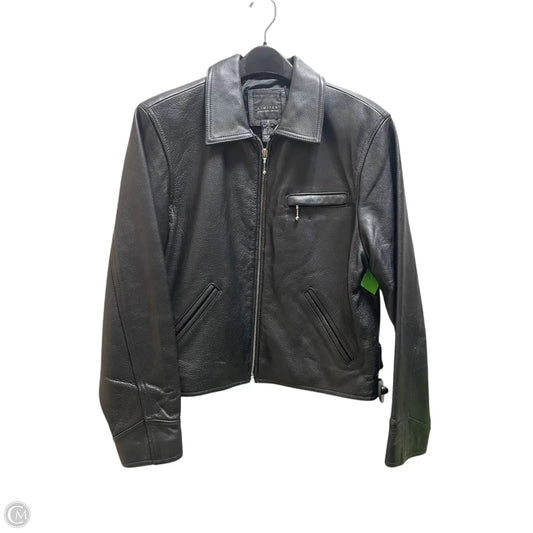 Jacket Leather By Limited In Black, Size: S