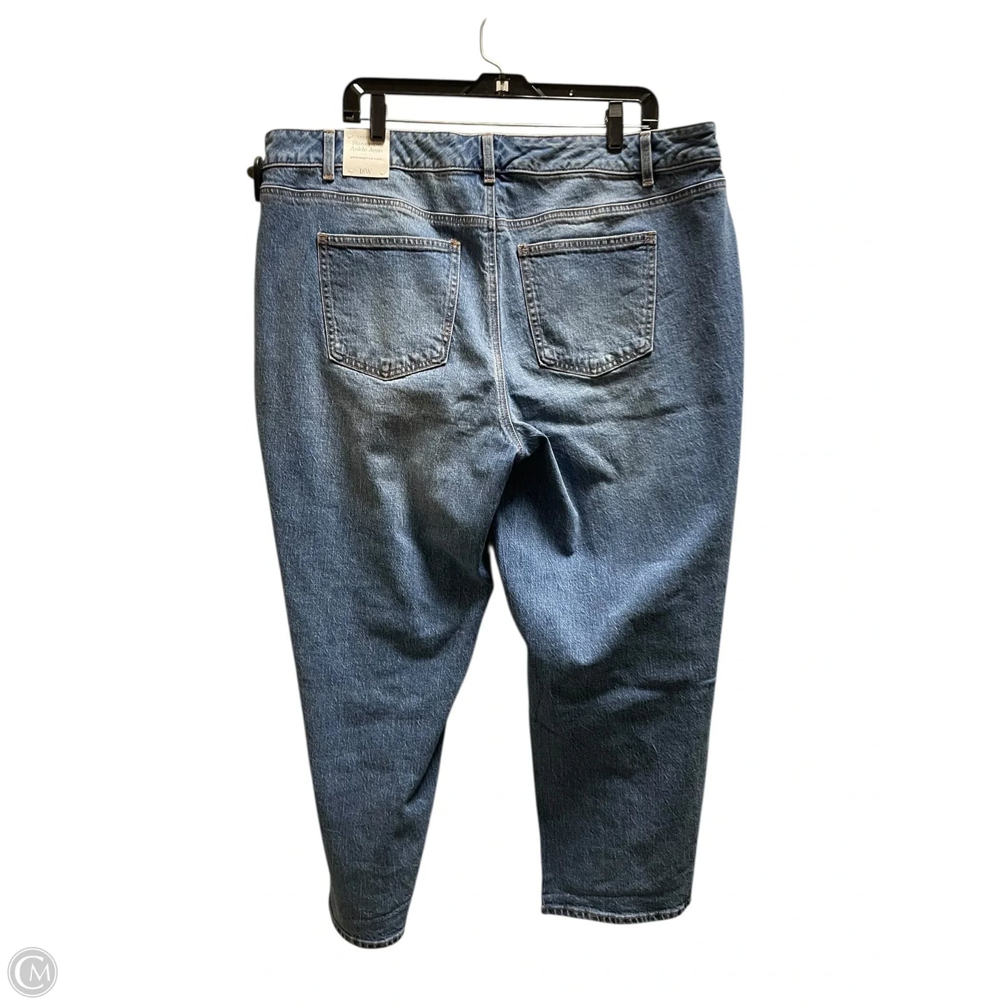 Jeans Straight By Talbots In Blue Denim, Size: 18