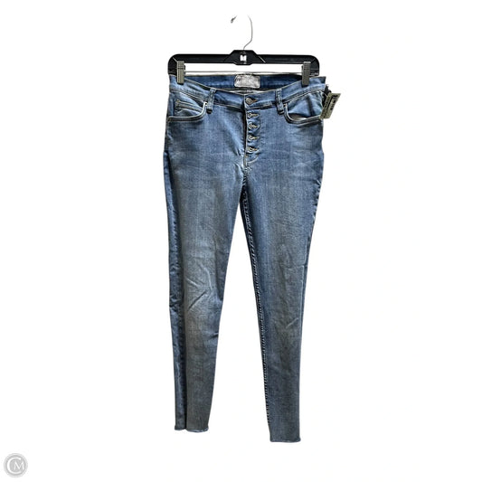 Jeans Skinny By Free People In Blue Denim, Size: 6