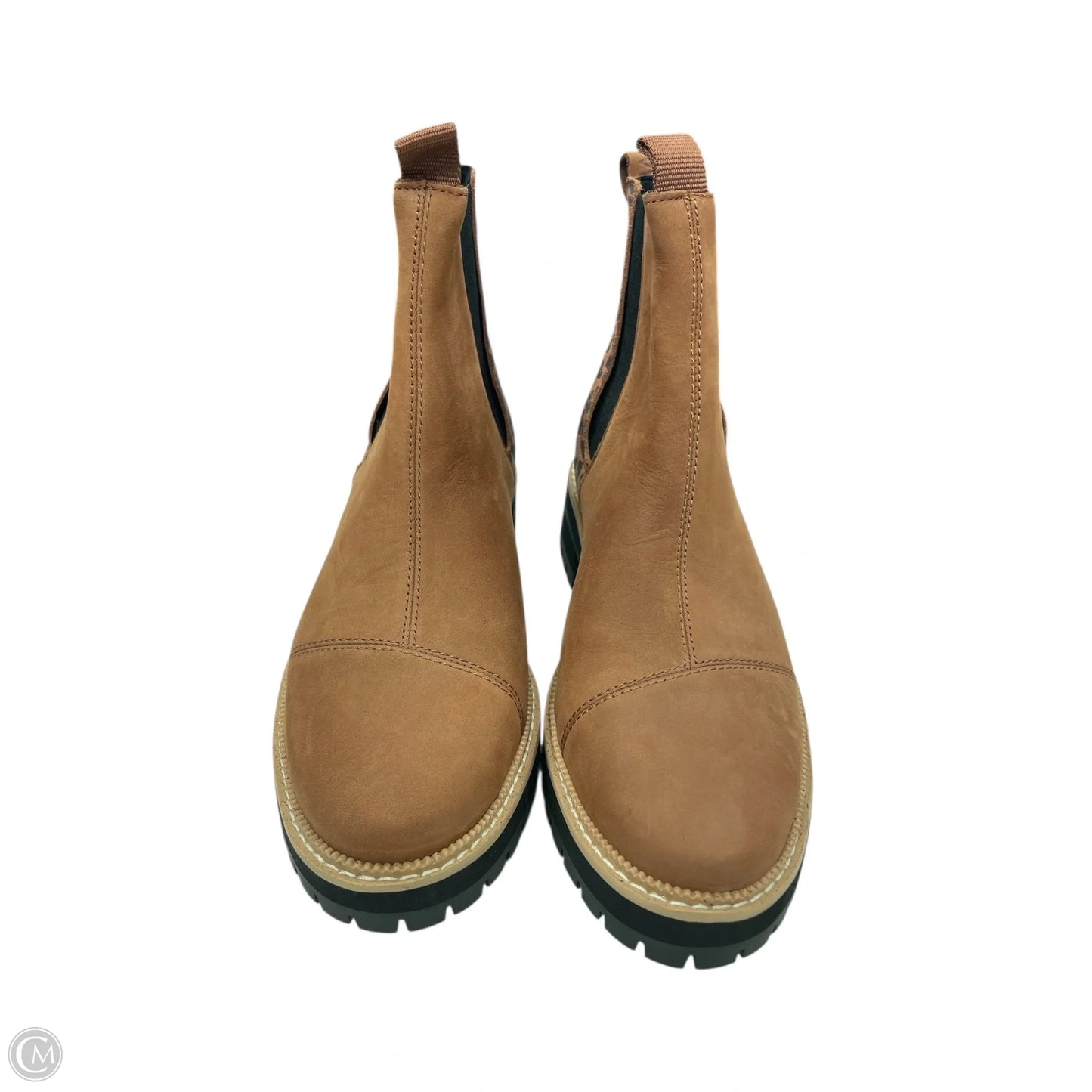 Boots Ankle Flats By Toms In Brown, Size: 9