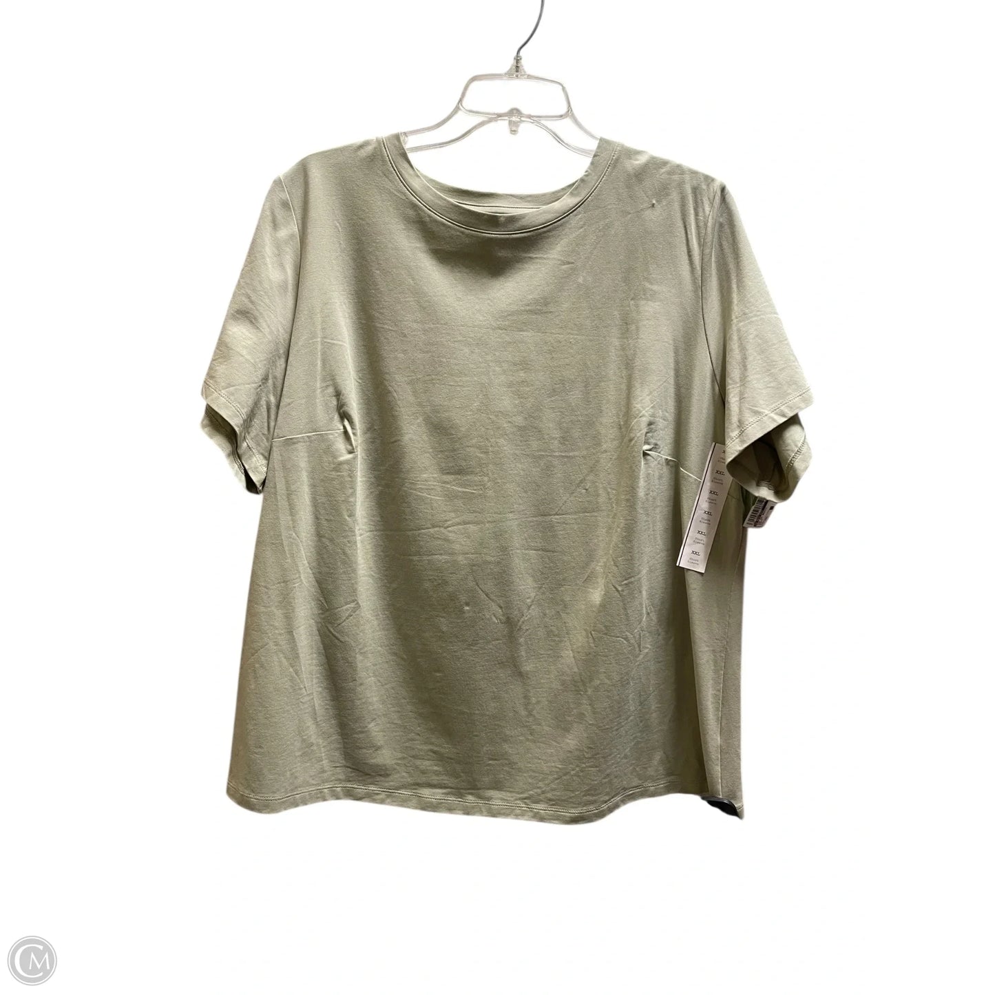 Top Short Sleeve Basic By A New Day In Green, Size: Xxl
