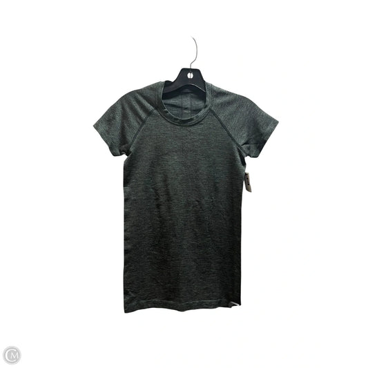 Athletic Top Short Sleeve By Lululemon In Green, Size: S