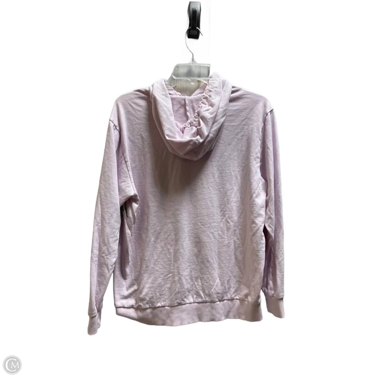 Athletic Sweatshirt Hoodie By Adidas In Purple, Size: M