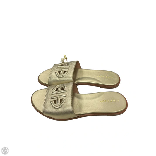 Sandals Flats By Cole-haan In Gold, Size: 8.5