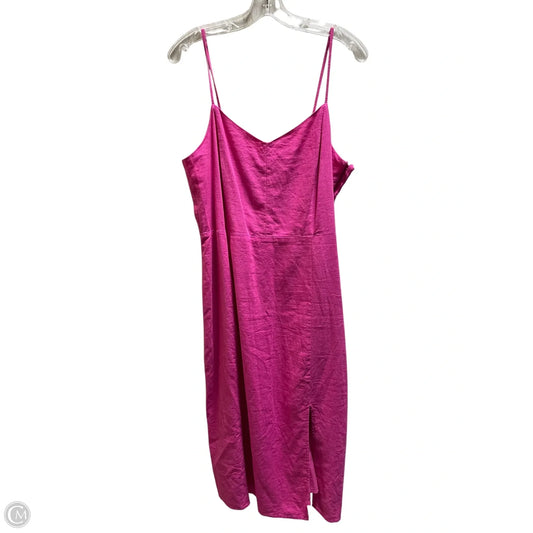 Dress Casual Midi By J. Crew In Pink, Size: 12