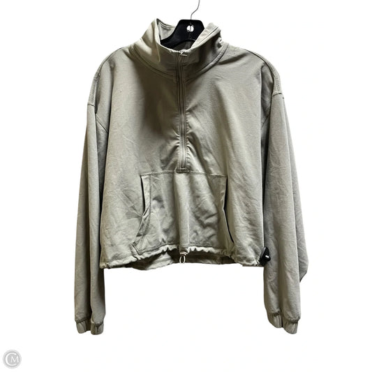 Sweatshirt Collar By Abercrombie And Fitch In Green, Size: S