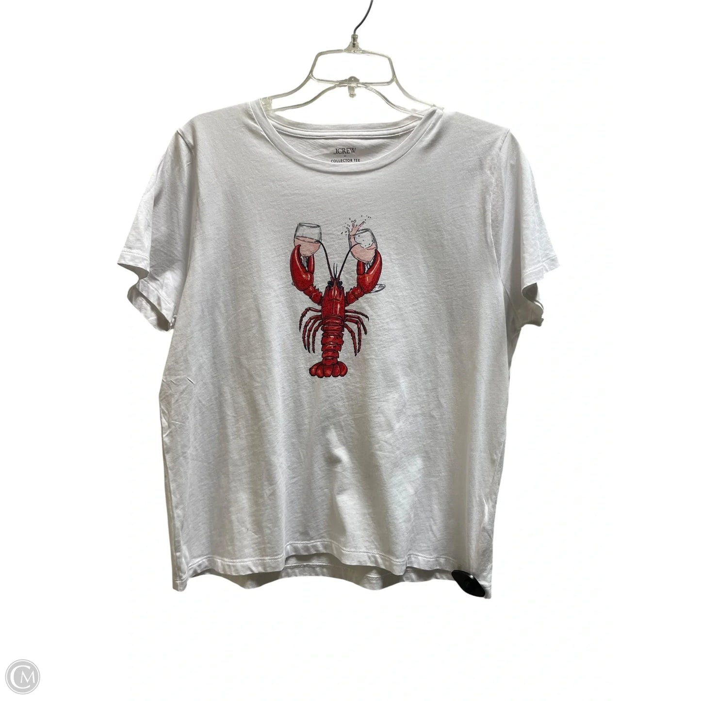 Top Short Sleeve By J. Crew In White, Size: Xl