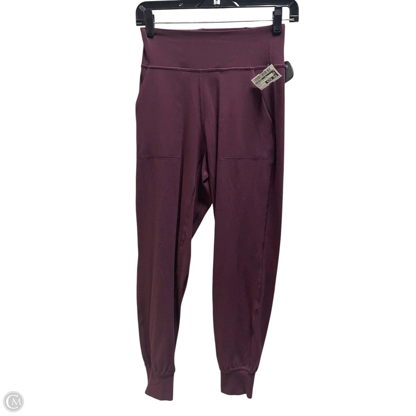 Athletic Leggings By Lululemon In Maroon, Size: 4
