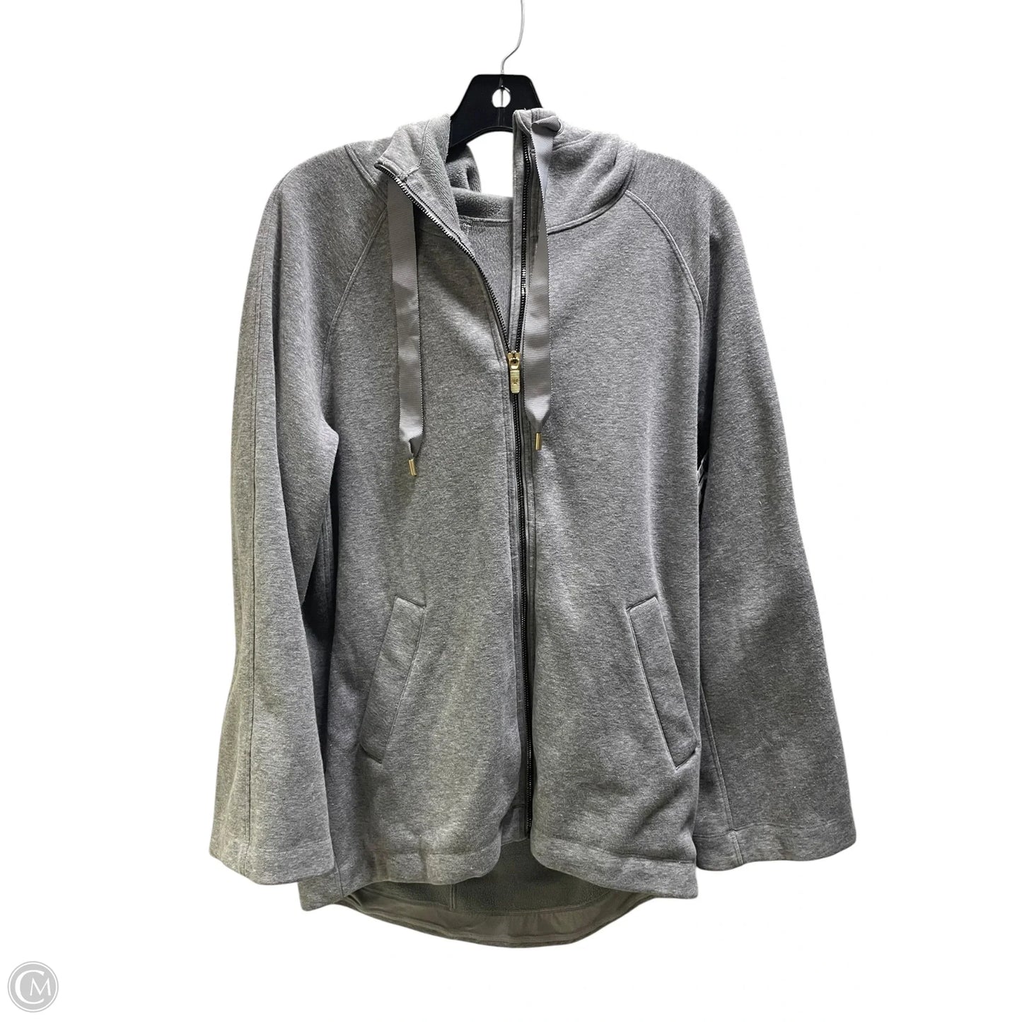 Athletic Jacket By Lululemon In Grey, Size: S