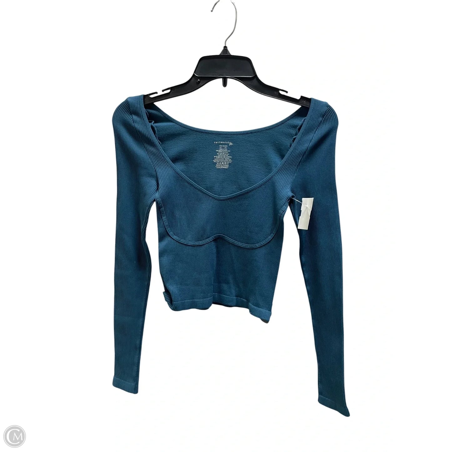 Top Long Sleeve By Free People In Blue, Size: M