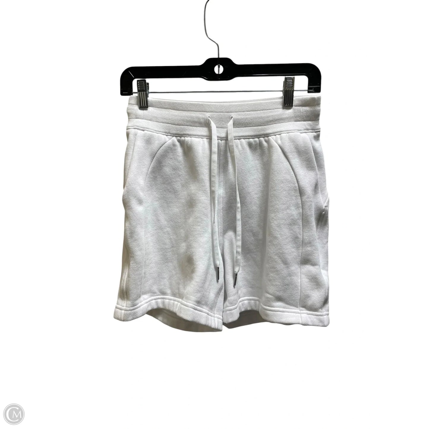 Athletic Shorts By Lululemon In White, Size: 4