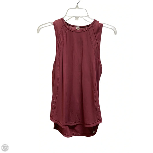 Athletic Tank Top By Lululemon In Red, Size: 2