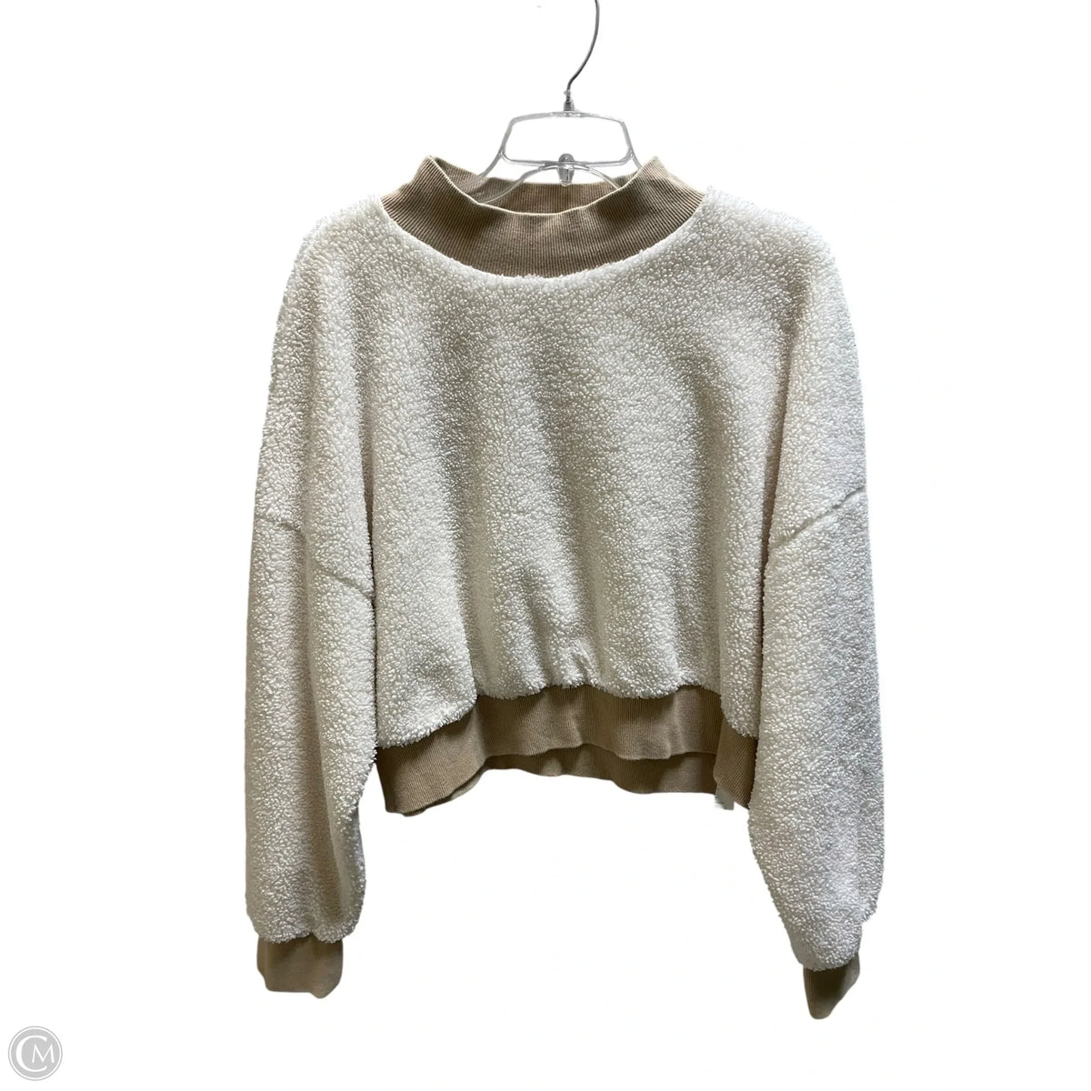 Sweater By Fabletics In Cream, Size: Xl