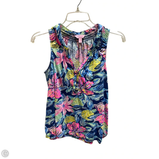 Top Sleeveless Designer By Lilly Pulitzer In Multi-colored, Size: Xs