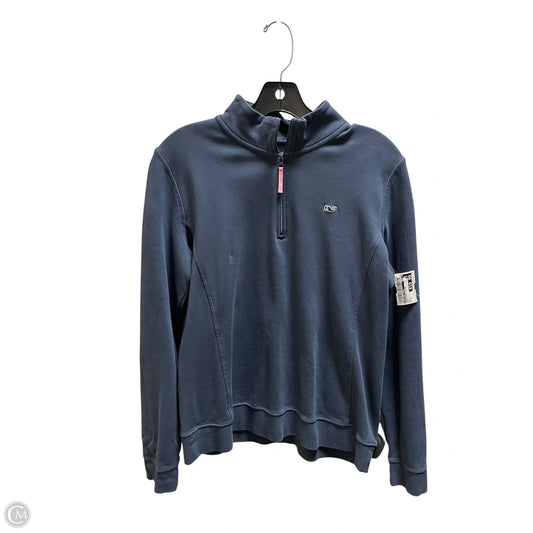Sweatshirt Collar By Vineyard Vines In Blue, Size: M
