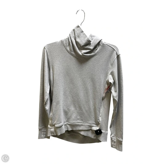 Athletic Top Long Sleeve Collar By Lululemon In Grey, Size: S