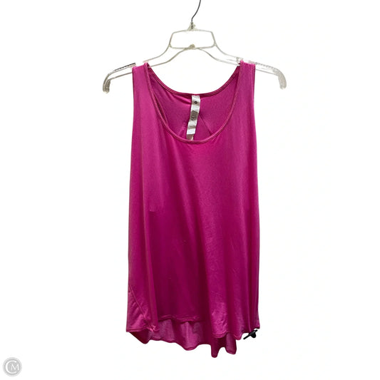 Athletic Tank Top By Lululemon In Pink, Size: 14