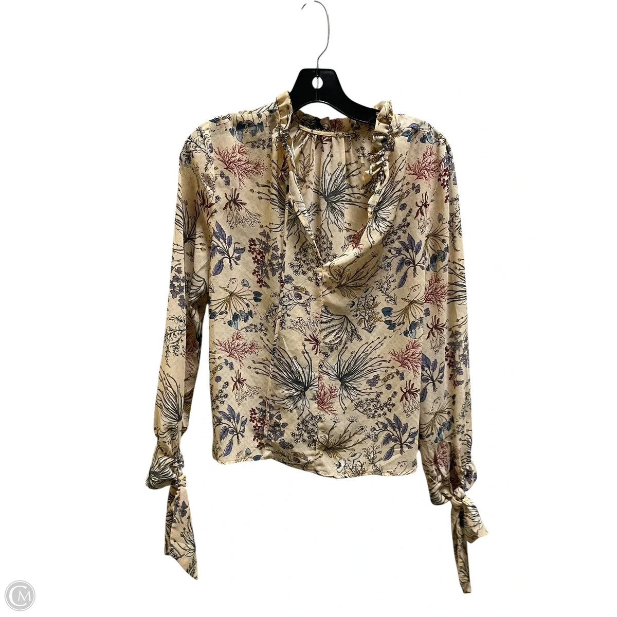 Top Long Sleeve By Wayf In Tan, Size: S