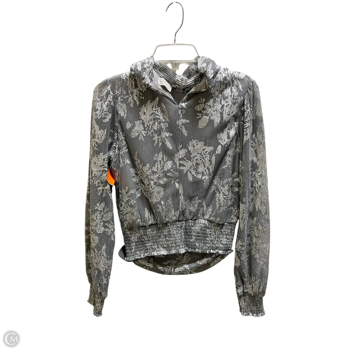 Top Long Sleeve By Joie In Silver, Size: S