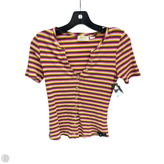Top Short Sleeve By Maeve In Pink, Size: Xs