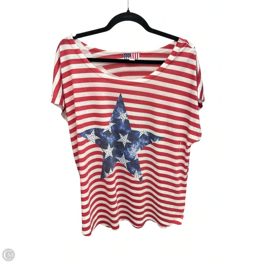 Top Short Sleeve By Clothes Mentor In Red, Size: Xl