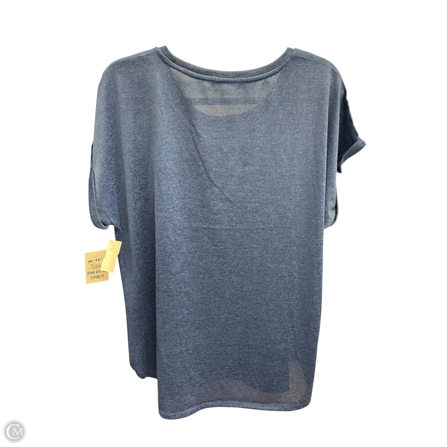 Top Short Sleeve By Clothes Mentor In Blue, Size: Xxl