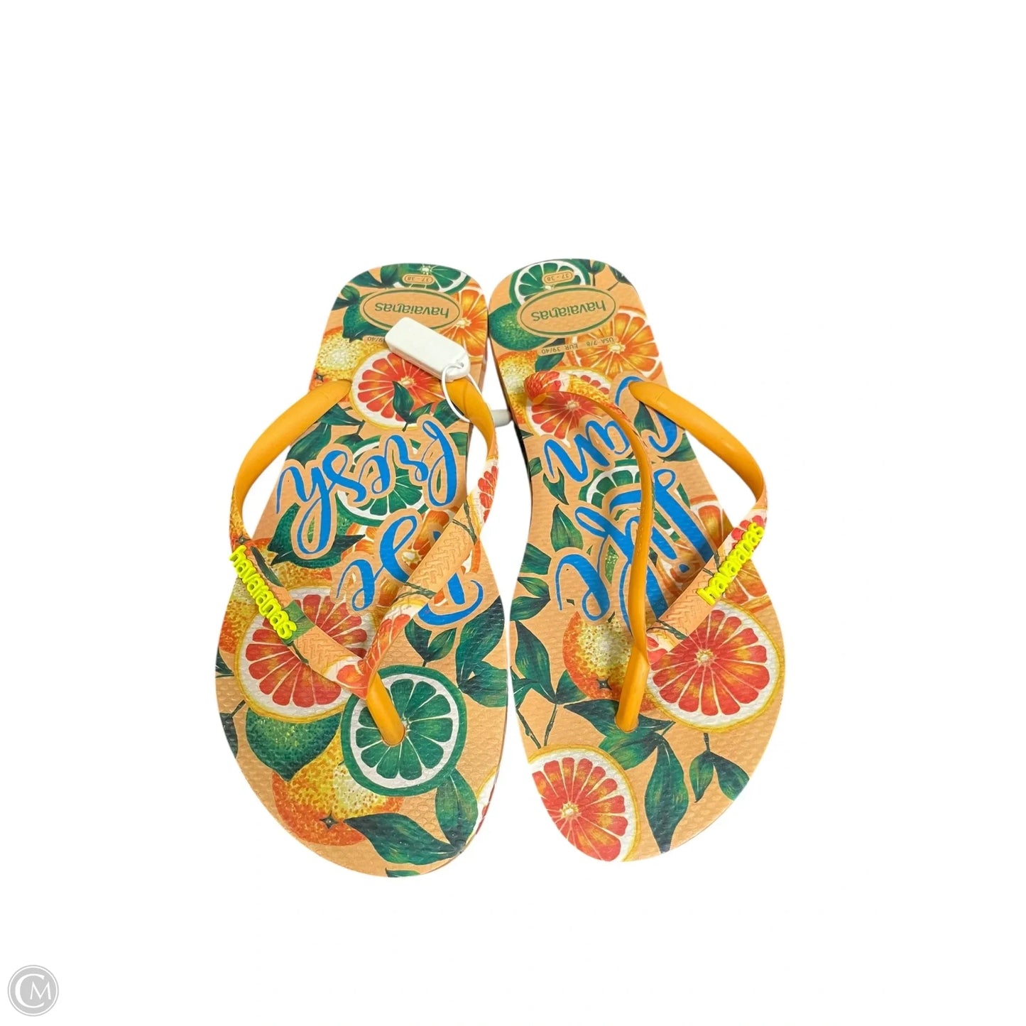 Sandals Flip Flops By Havaianas In Orange, Size: 7.5