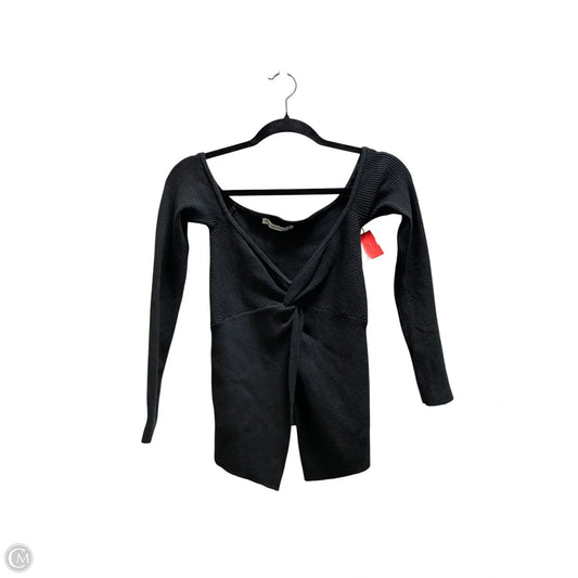 Top Long Sleeve By Abercrombie And Fitch In Black, Size: S