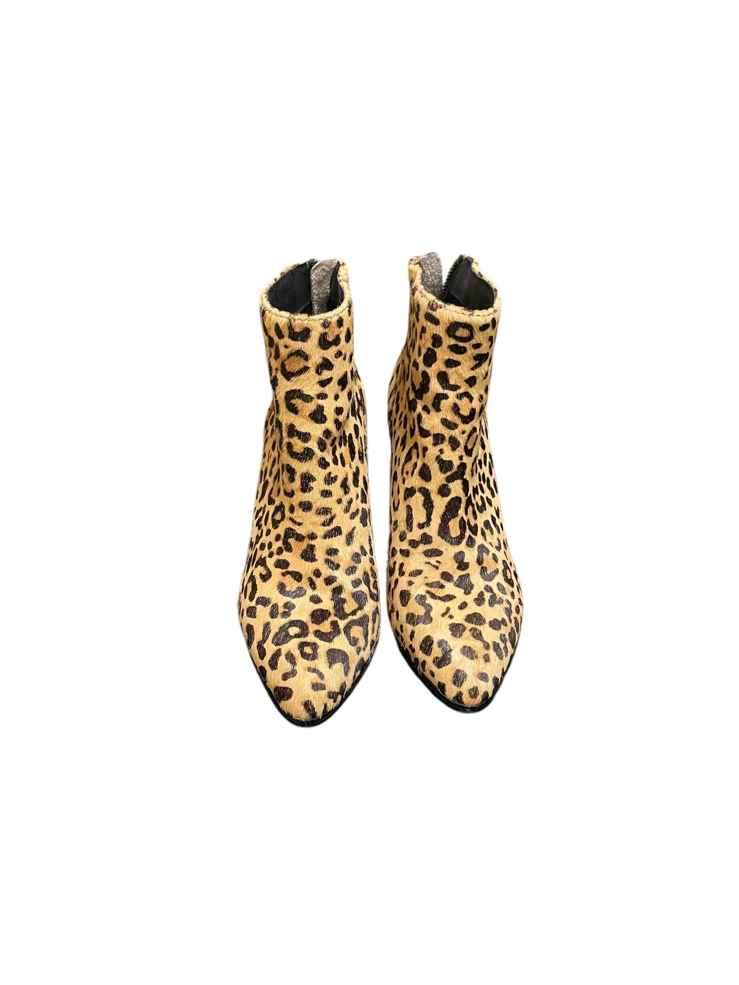 Boots Ankle Heels By Steve Madden In Animal Print, Size: 8