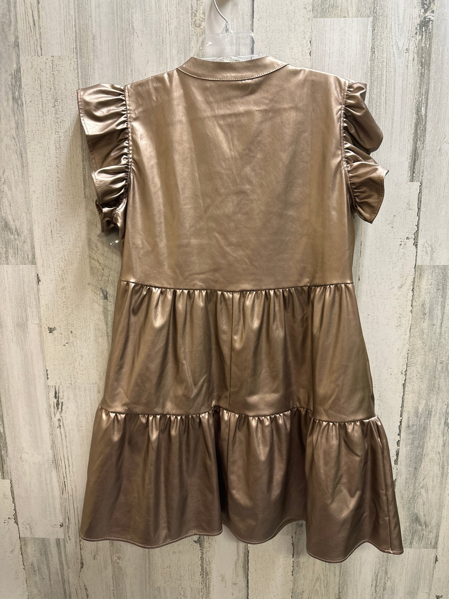 Rose Gold Dress Casual Short Entro, Size M