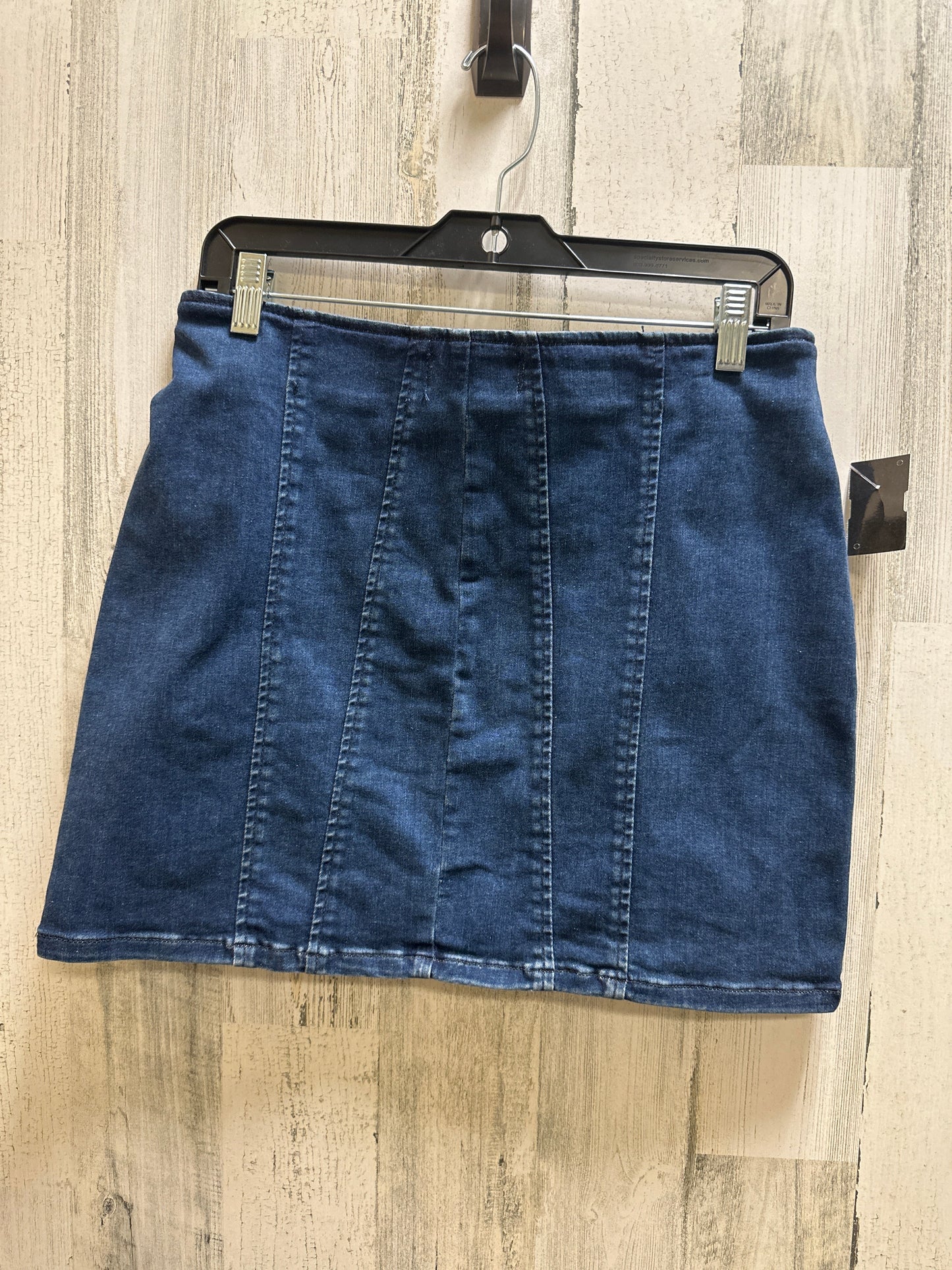 Blue Denim Skirt Mini & Short Free People, Size 10