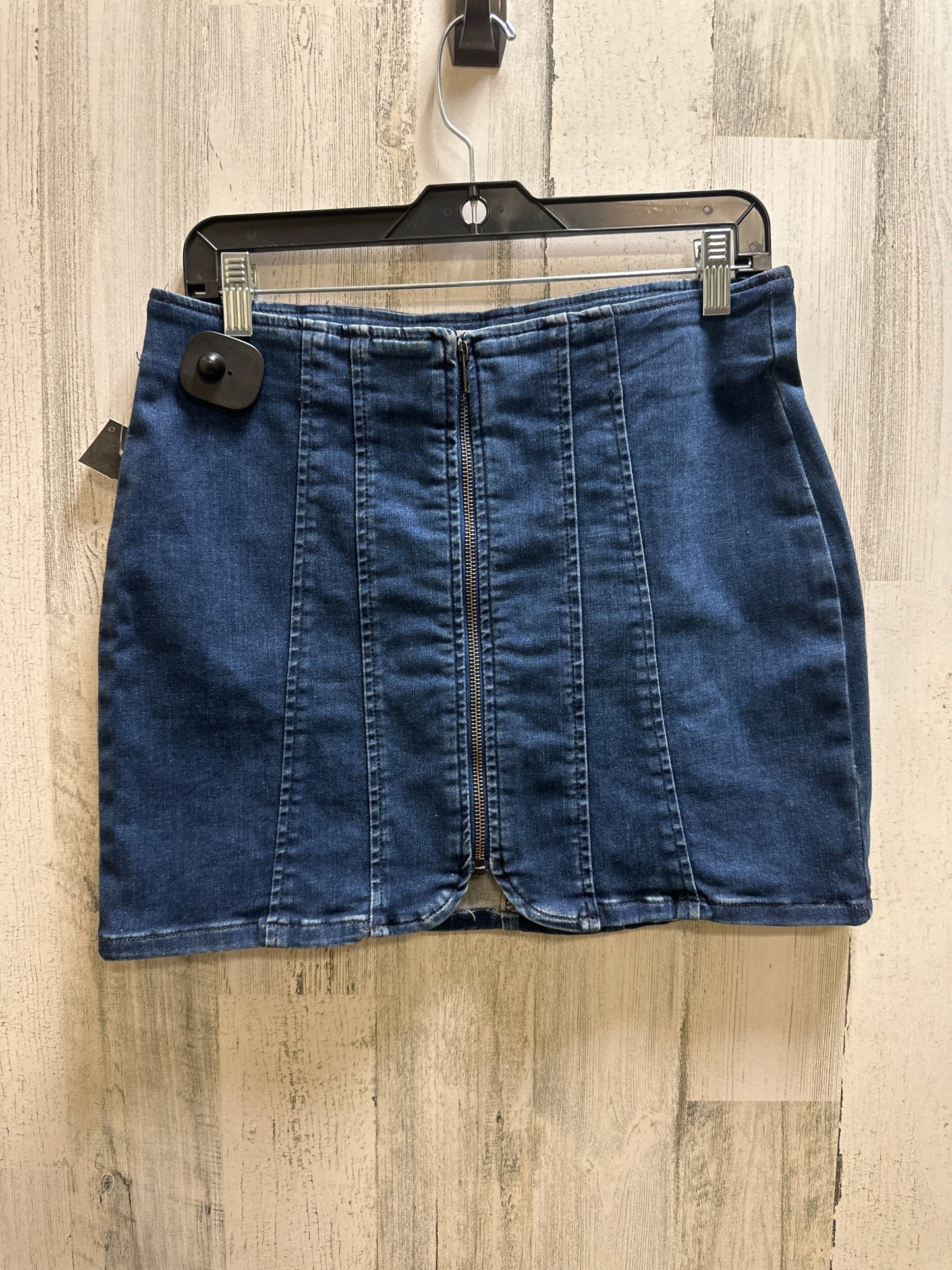 Blue Denim Skirt Mini & Short Free People, Size 10