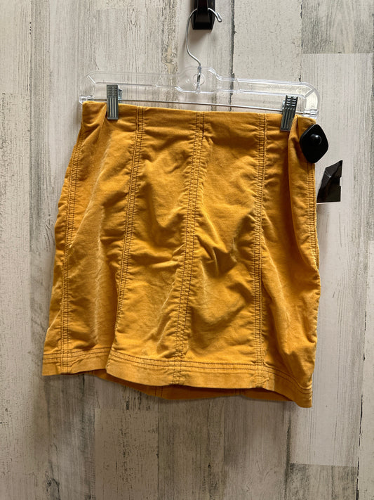 Yellow Skirt Mini & Short Free People, Size 8