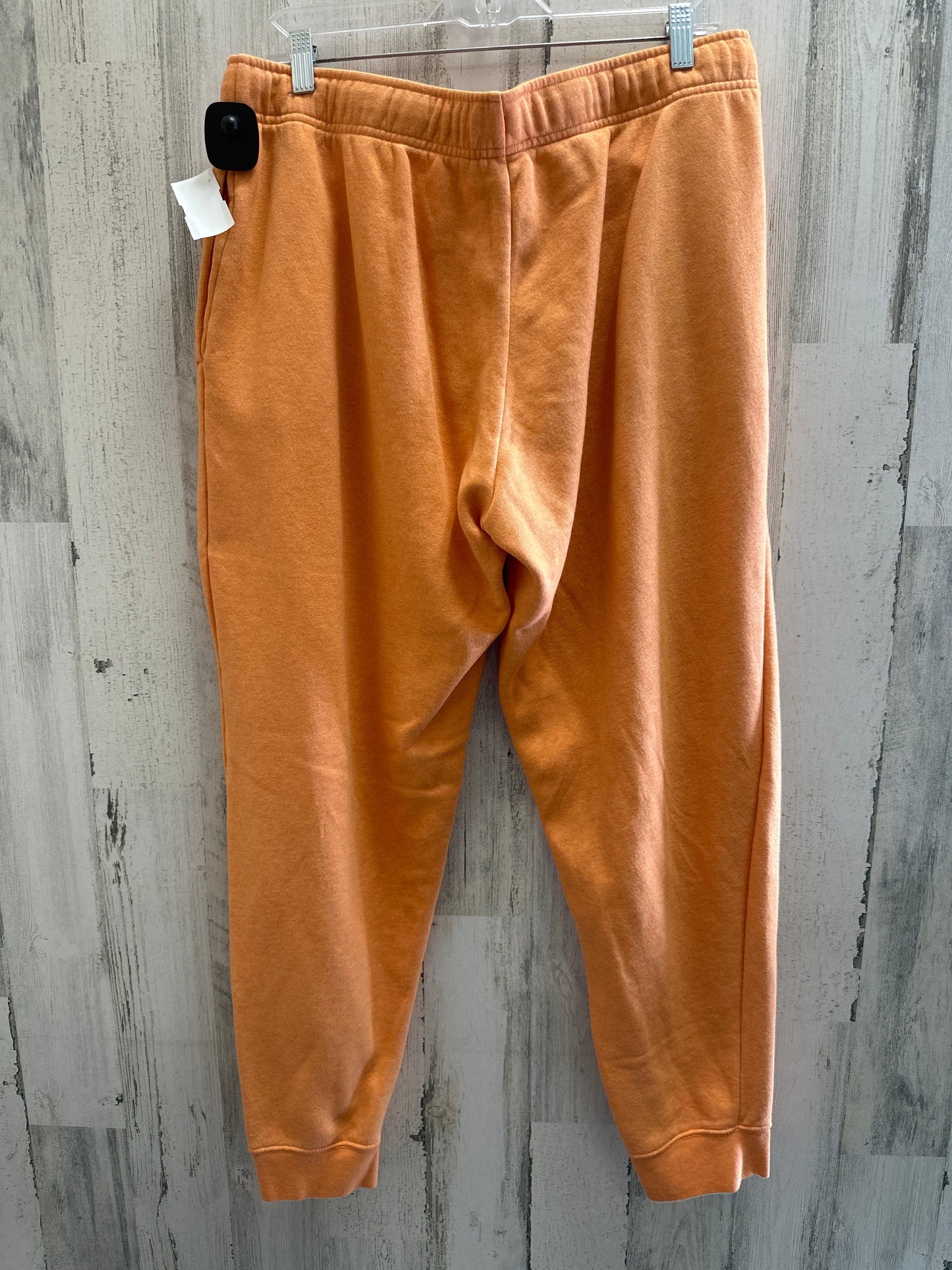 Orange Athletic Pants Nike Apparel, Size Xl