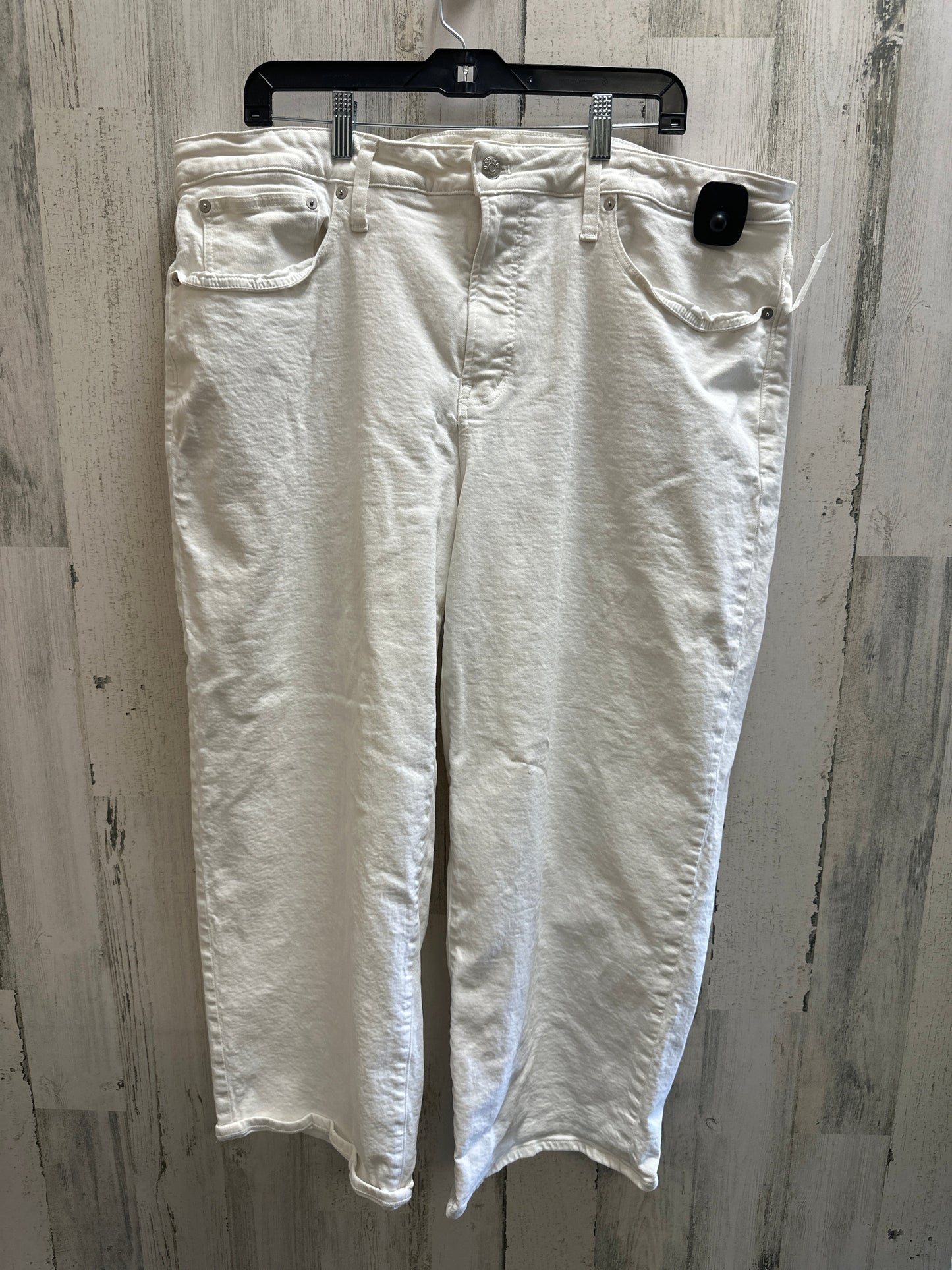 White Jeans Straight Madewell, Size 20