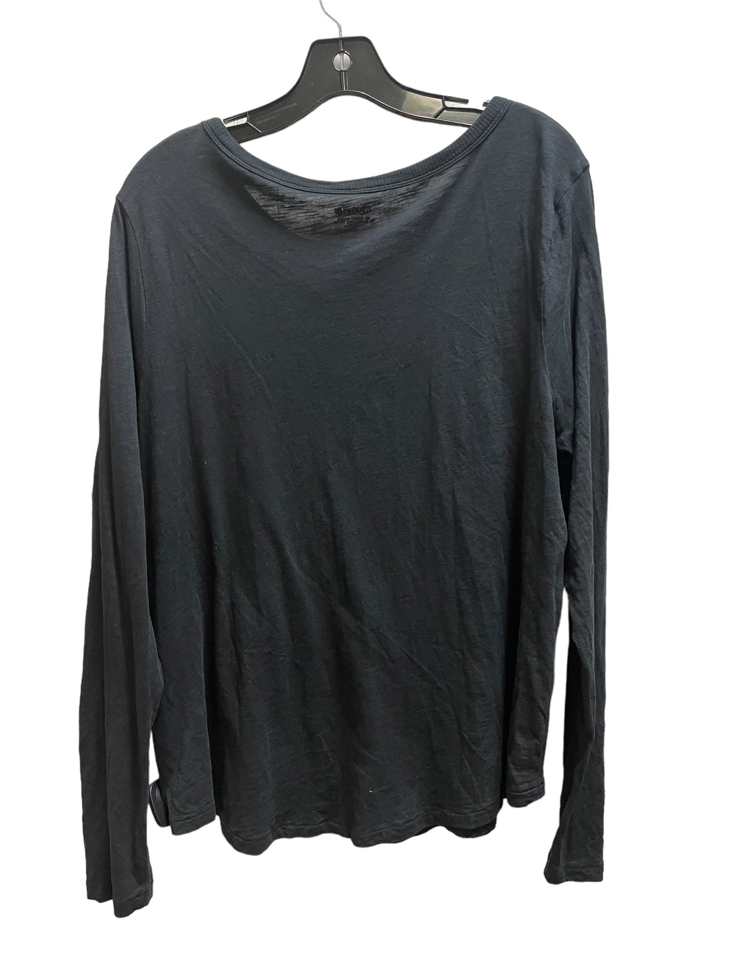 Top Long Sleeve By Madewell In Black, Size: Xl