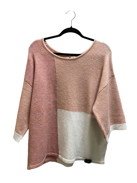 Sweater By Andree By Unit In Pink, Size: 1x